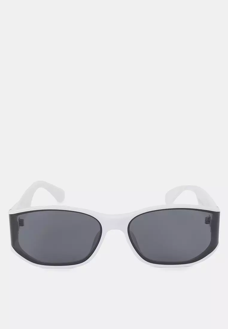 Polarized Glide Rectangular Frame Sunglasses