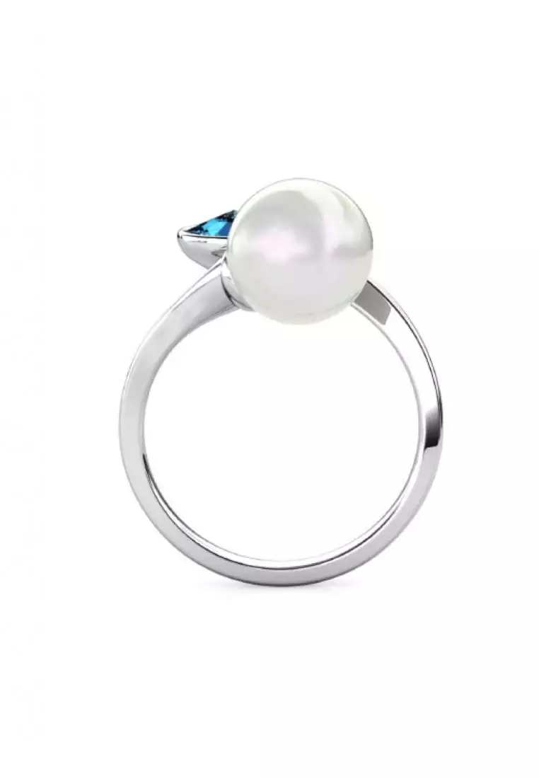 Dew Pearl Ring - Cincin Crystal by Her Jewellery