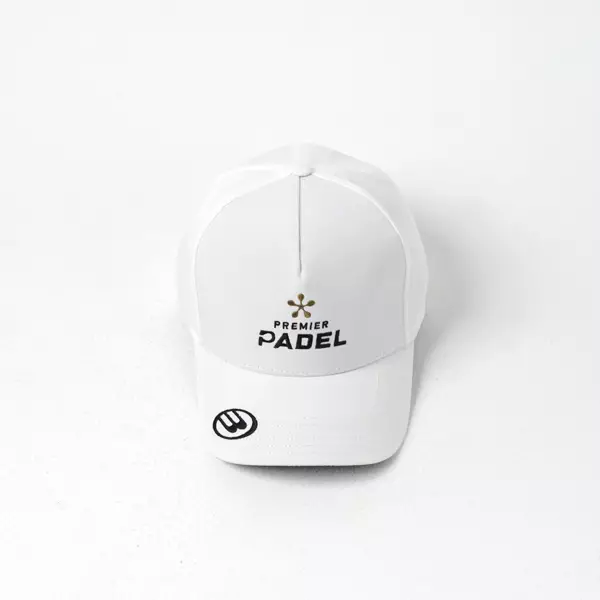 Topi BULLPADEL PREMIER PADEL WHITE CAP 100% ORIGINAL - OS