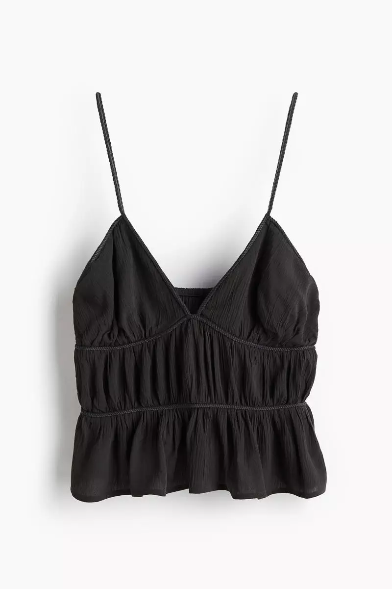 Braid-detail strappy top