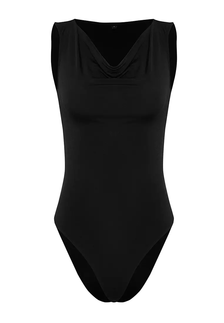 Fitted Cowl Neck Bodysuit