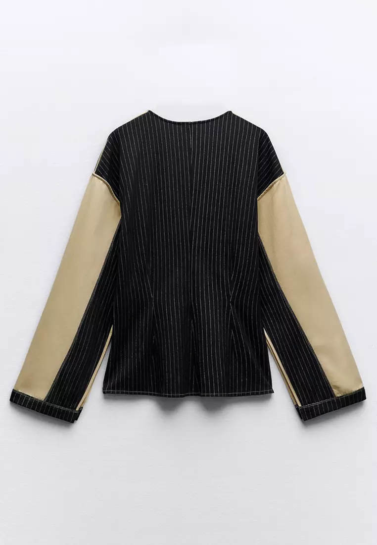 ZARA Colorblock Striped Sweatshirt 2025 Buy ZARA Online ZALORA