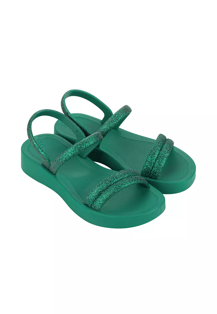 Discount on Zaxy  shoes - SKU: Zaxy Glitter Sand Emerald Green