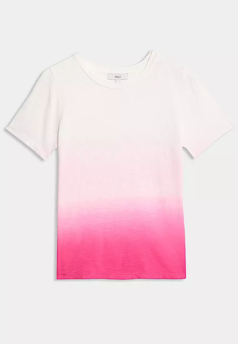 Pure Cotton Tie Dye Ombre Tee