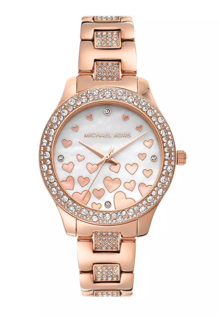 Michael Kors Female s Liliane rose gold Stainless Steel Watch MK4597