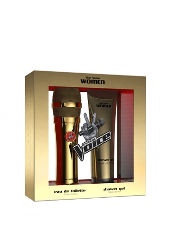 Buy The Voice Perfume The Voice Woman Gold Set 100ml Shower Gel