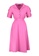 Trendyol pink Plus Size Smock and Buttons Woven Dress E97D6AA5AEF081GS_6