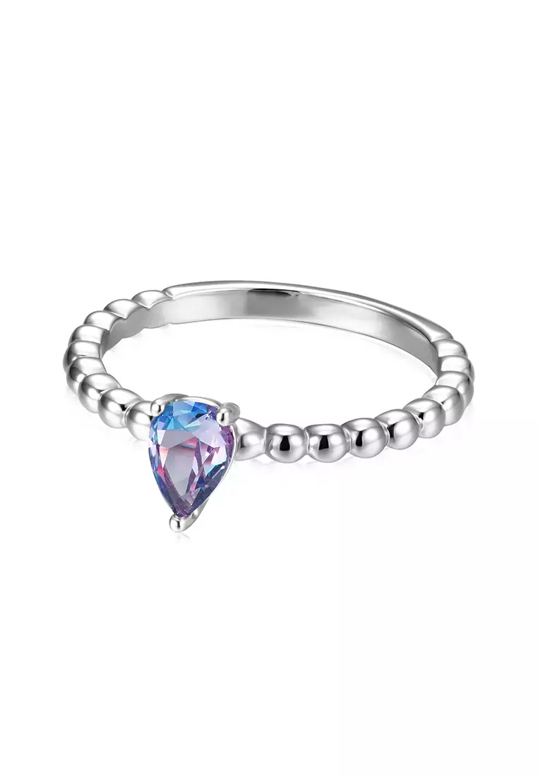 [ Alexandrite Collection ] Classical Marquise Alexandrite Ring WG - Cincin Alexandrite s925 by Her Jewellery