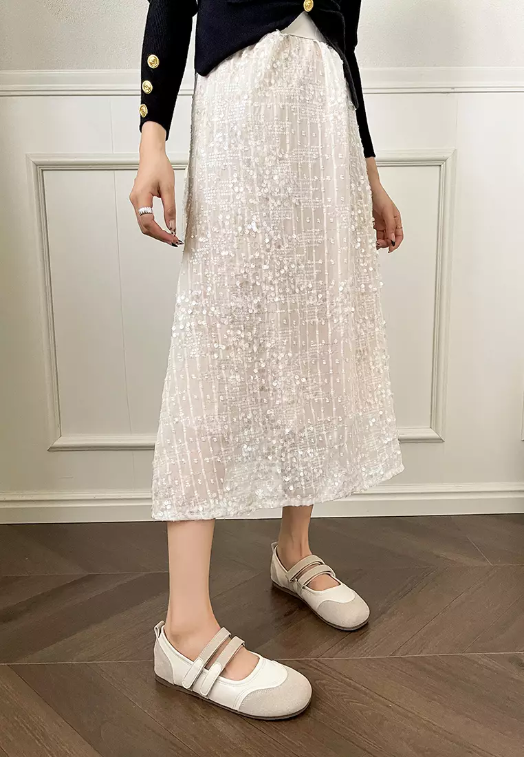 Color Matching Double Strap Mary Jane Shoes WW612-1