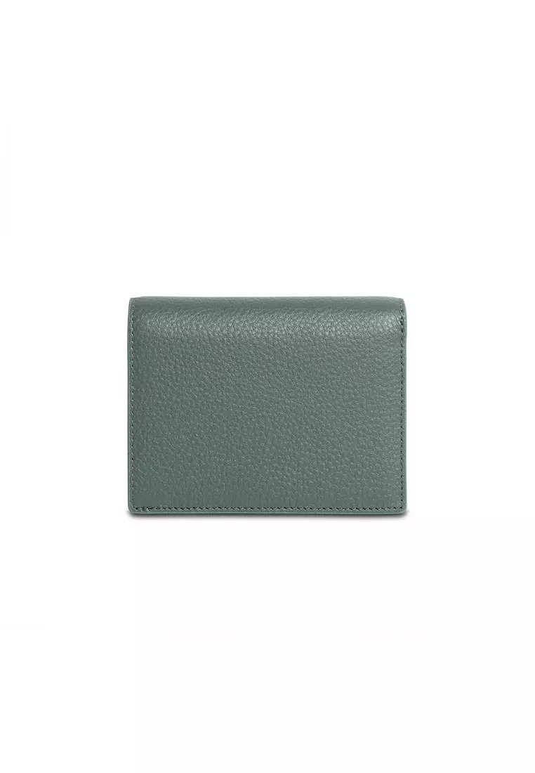 Lola Bi-fold Leather Wallet - Jungle Green