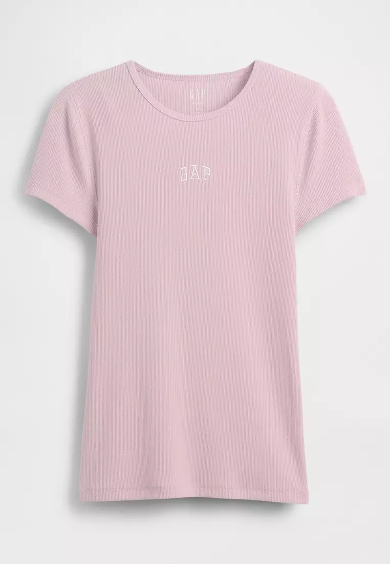 Modern Ribbed Logo T-Shirt