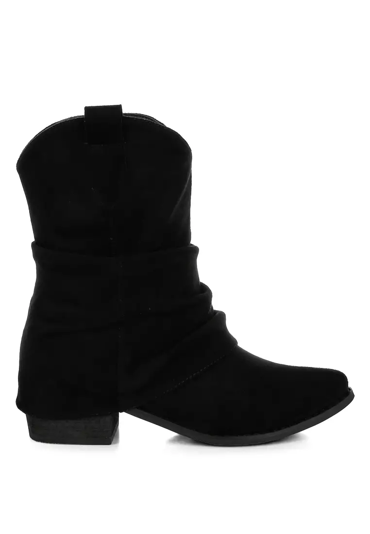 Discount on Rag & CO.  shoes - SKU: Slouchy Calf Boots in Black