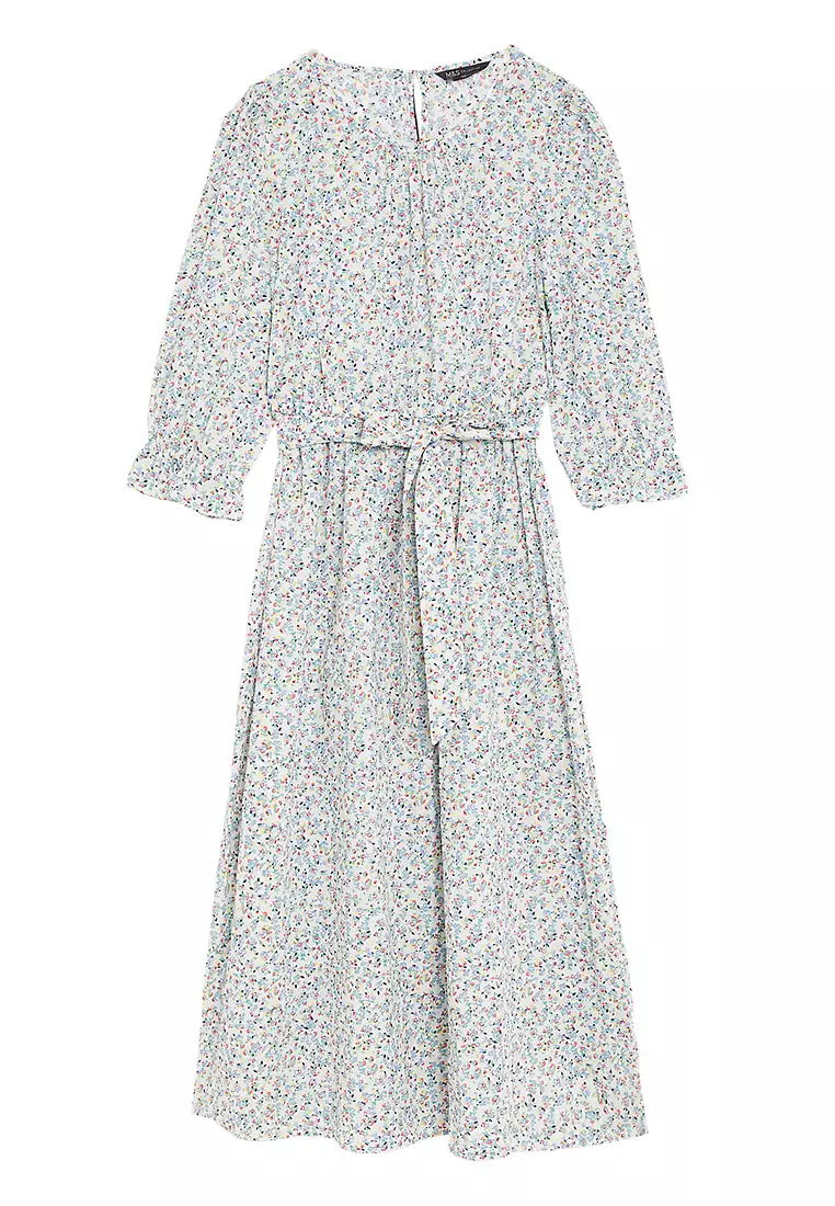 Chemise de nuit à carreaux bleus des années 1950 vintage | Urban