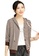 A-IN GIRLS white and brown Fashion Striped Hooded Knitted Jacket 58B72AA306CC9DGS_1