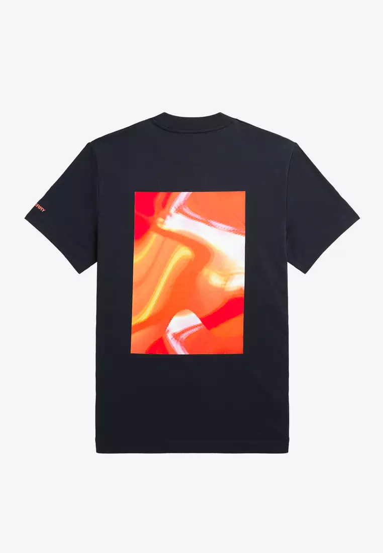 Buy Fred Perry Fred Perry M4735 Abstract Rave Light T-Shirt (Black