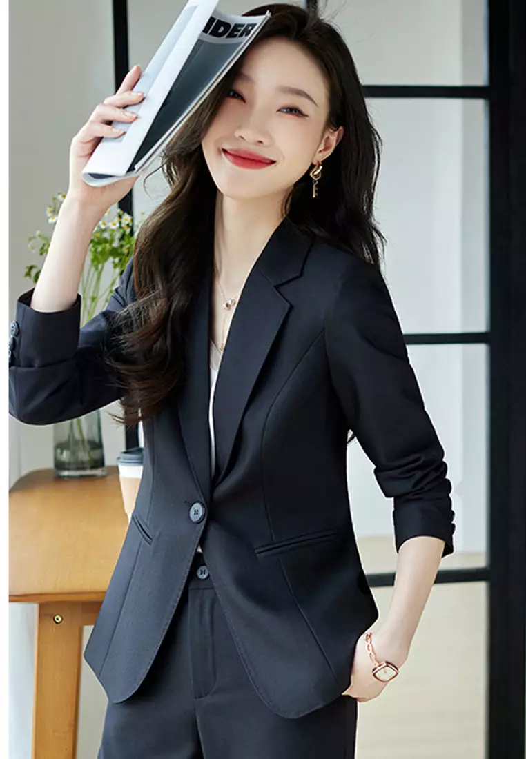 Buy Halo Single Button Slim Blazer 2024 Online | ZALORA Singapore