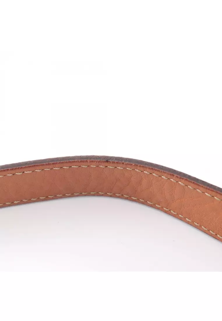 Pre-Loved Celine Macadam Shoulder bag PVC leather Dark brown Brown