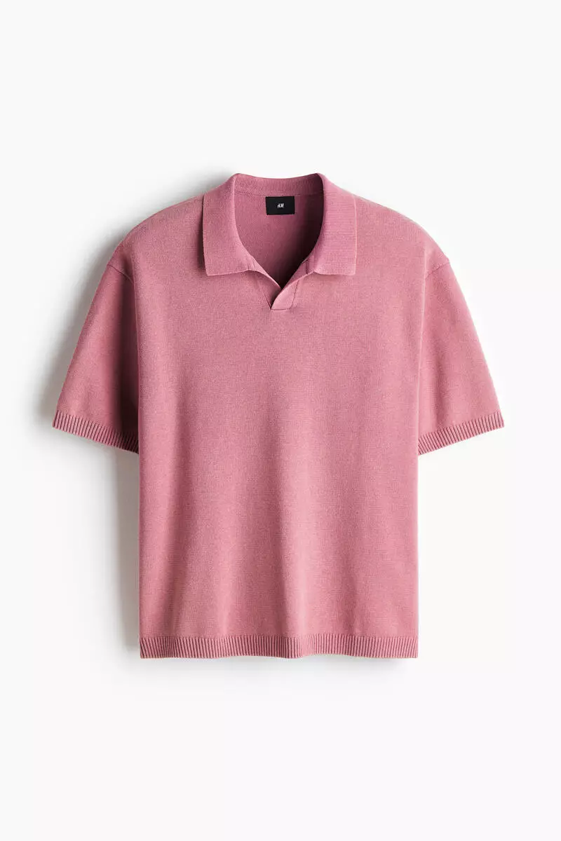 Loose Fit Knitted polo shirt