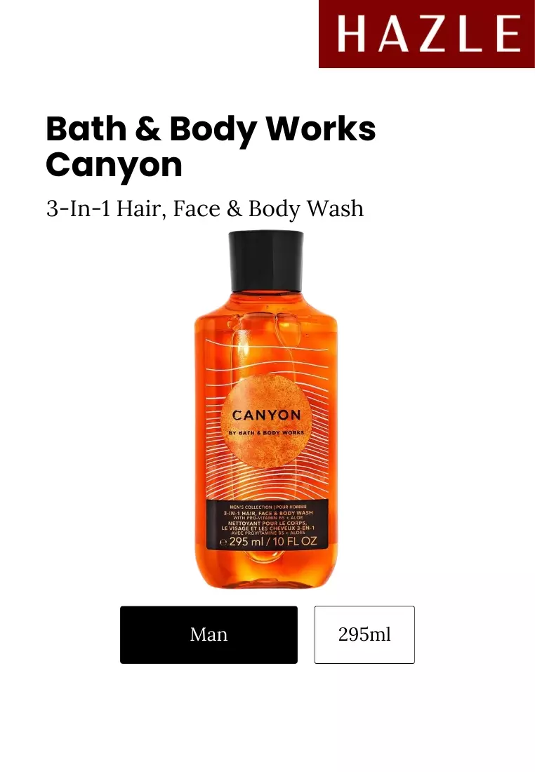Bath & Body Works Canyon 3-In-1 Hair, Face & Body Wash Man 295 ml