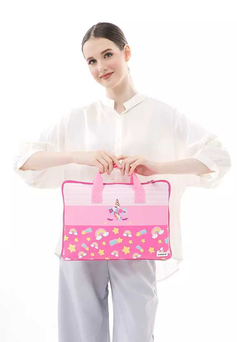 Arsy Hand Laptop Bag Animal Picture Dan Material Berkualitas - Unicorn