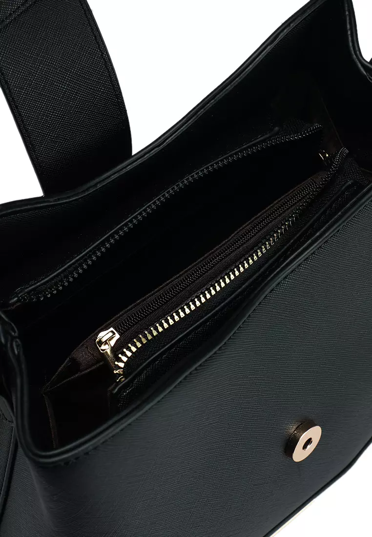 Saffiano Convertible Top Handle Bag