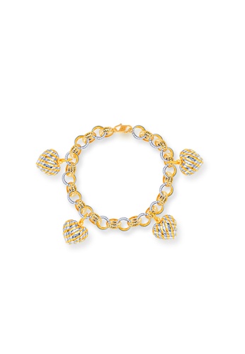 MJ Jewellery gold MJ Jewellery 916 Gold Kendi with Love Bracelet T95 A4BFBACE9584EFGS_1