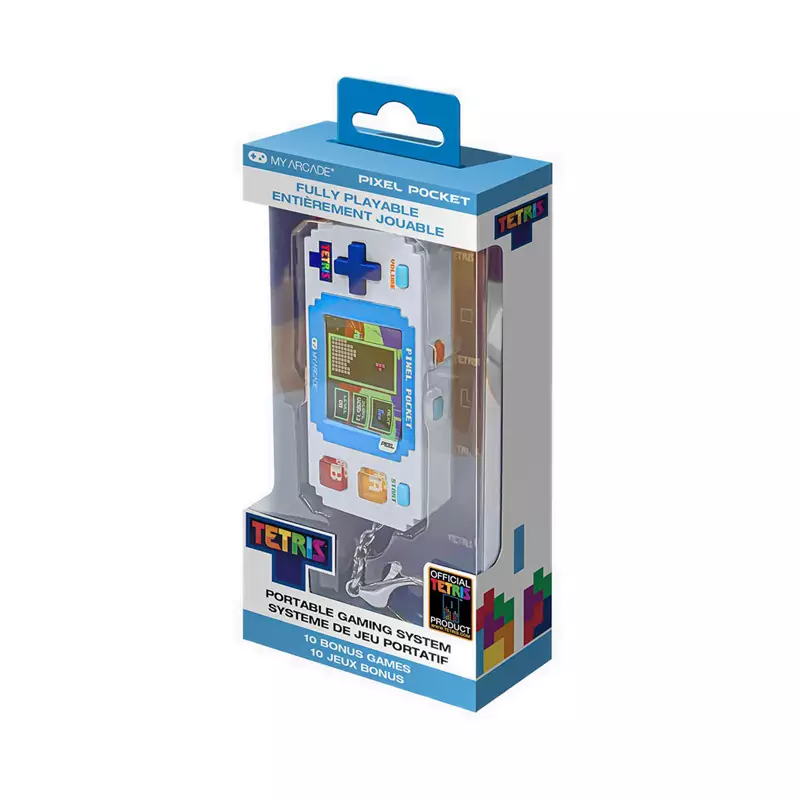 My Arcade Pixel Pocket Tetris Mini Portable Gaming System - MYADGUNL-7083