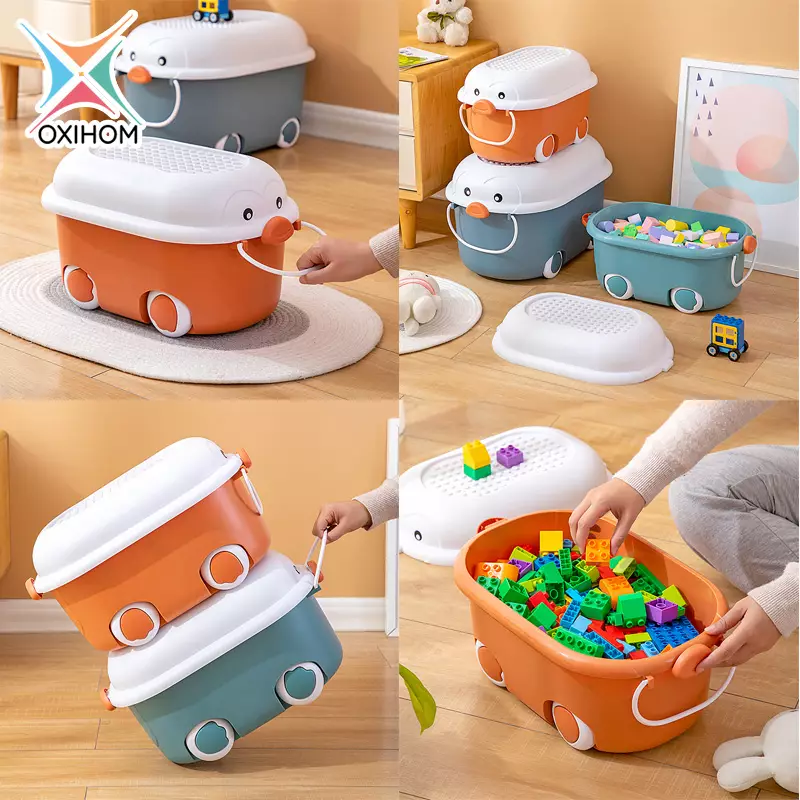 Jual Oxihom Oxihom Container Box Plastik Kotak Penyimpanan Mainan Anak ...