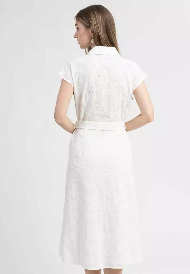 Felicity Embroidered Shirt Dress