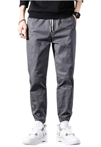 Trendyshop grey Skinny Jogger Pants E40D0AA31A7C19GS_1