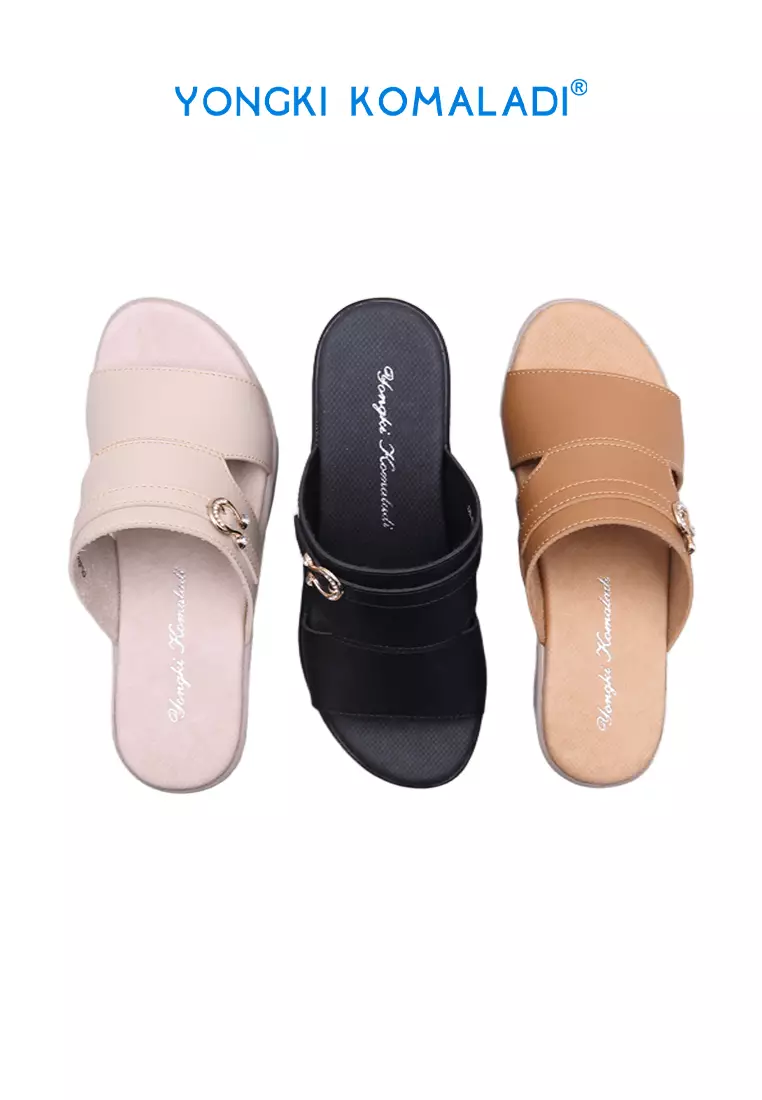 [ ORIGINAL ] YONGKI KOMALADI WEDGES OL-DYT611-24 CAMEL