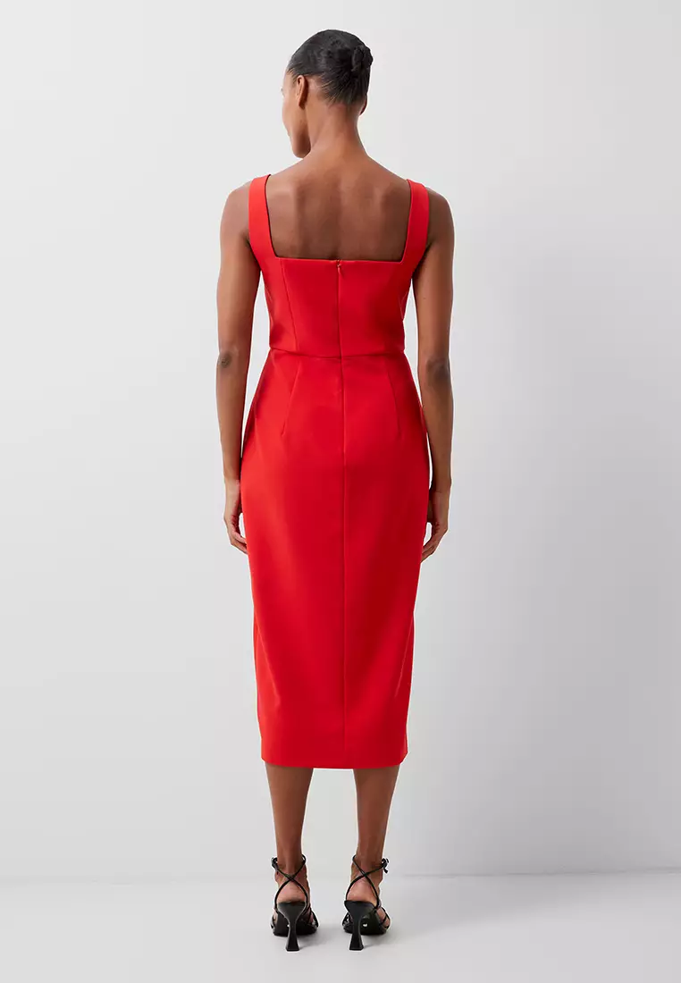 ECHO CREPE BUST DETAIL DRESS