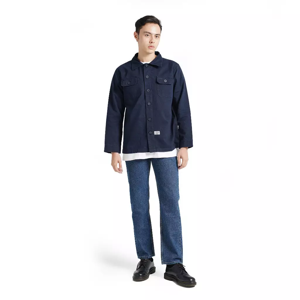 Lee Cooper Long Shirt Fatigue Blue