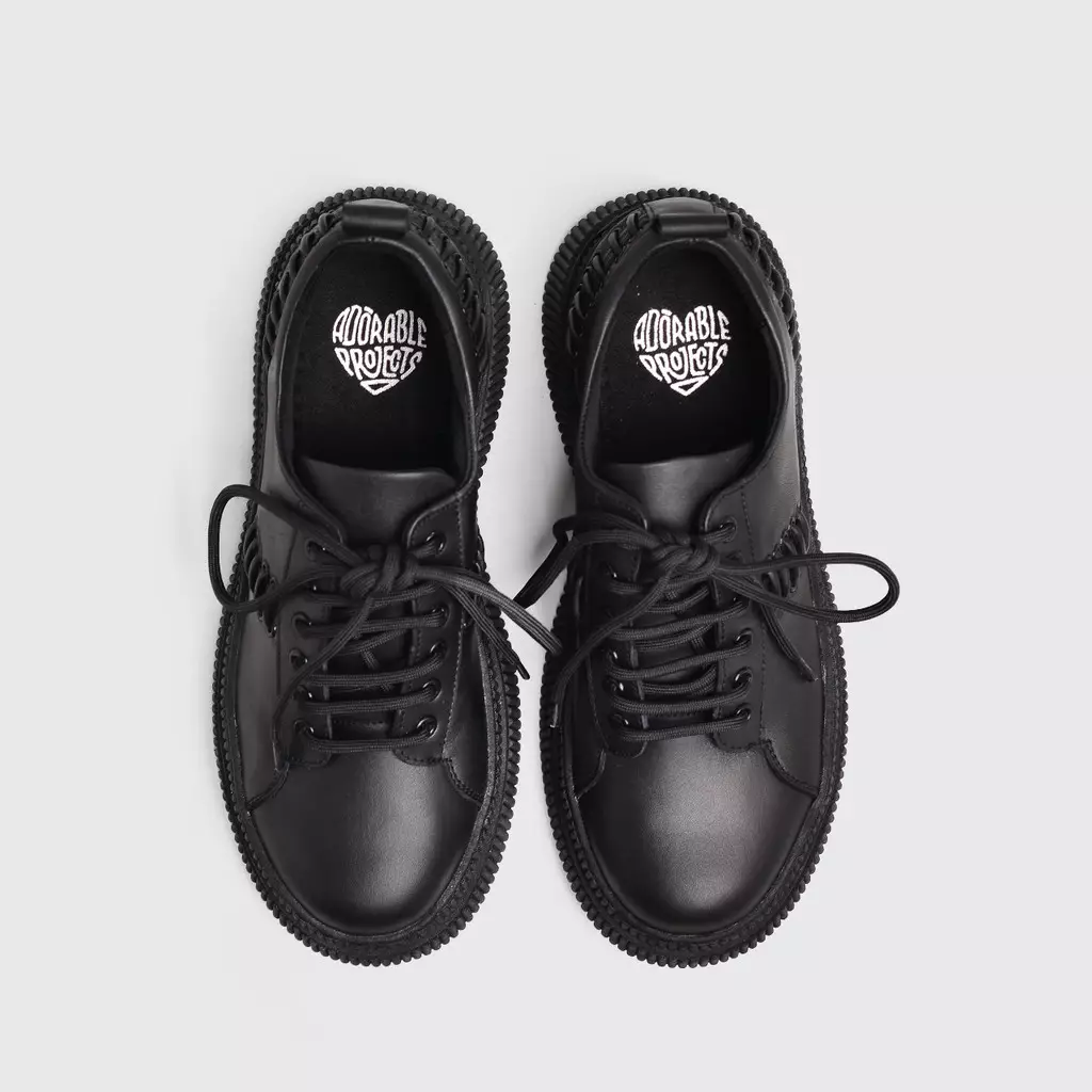 Natiana Oxford Genuine Leather Black