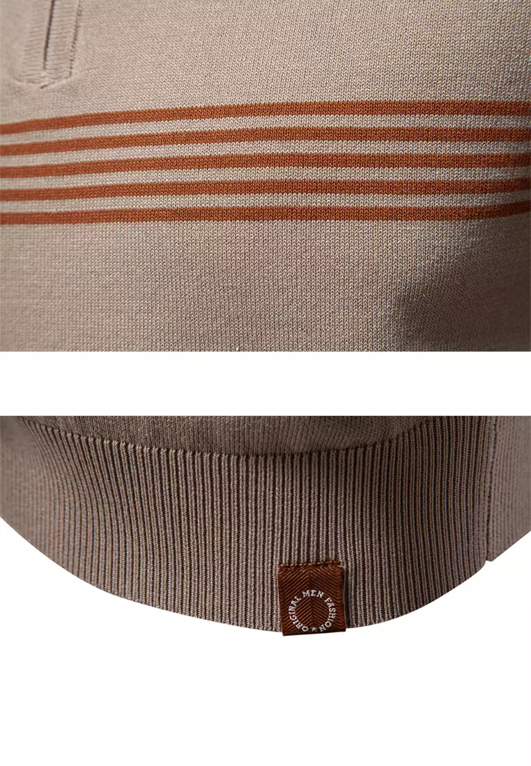 商務條紋Polo衫 AX-PSD8047