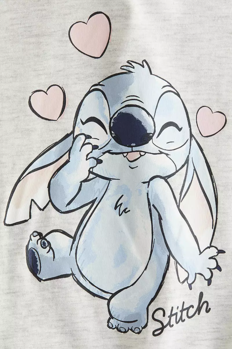 Printed cotton jersey dress