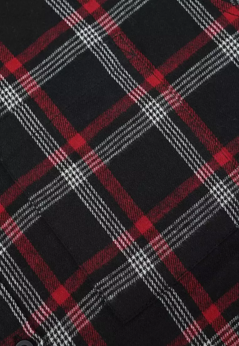 Greenlight Men's Flannel Plaid Shirt Short Sleeve Regular Fit Creo OL-C030225