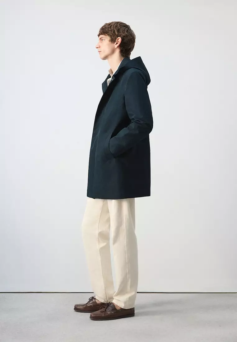 Water-Repellent Parka Jacket With Removable Hood