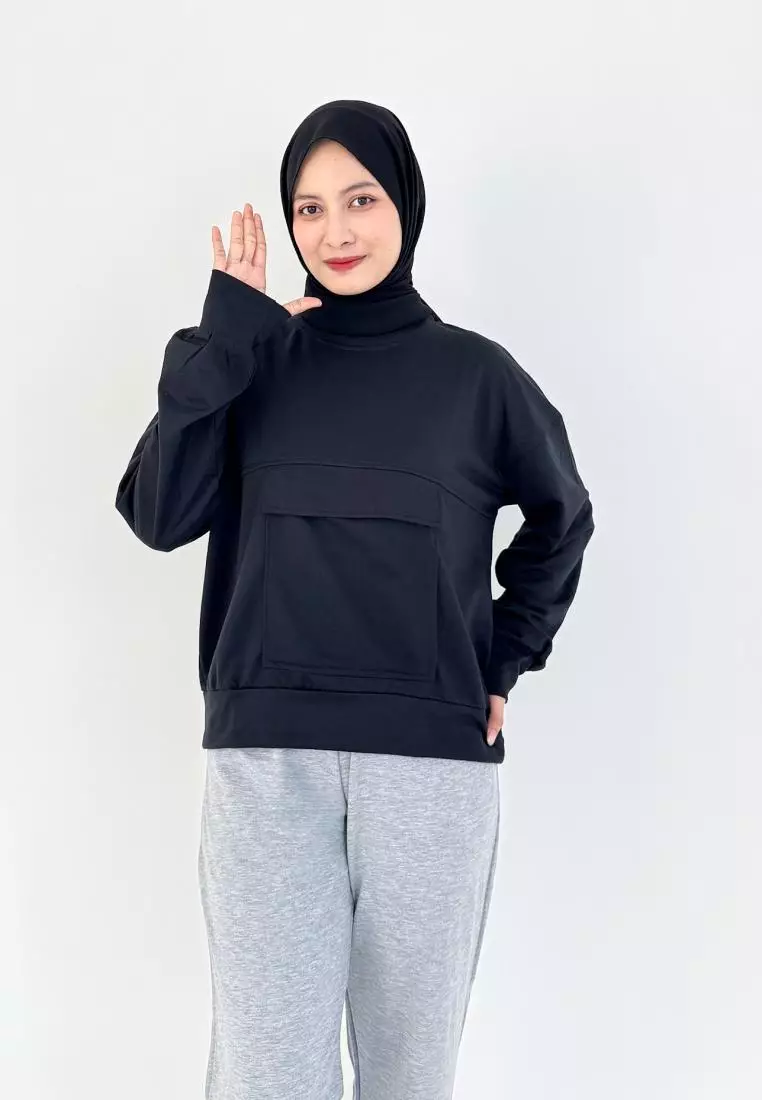 Set Sporty Daily (Setelan Training Sweatpants) HITAM - ABUMUDA