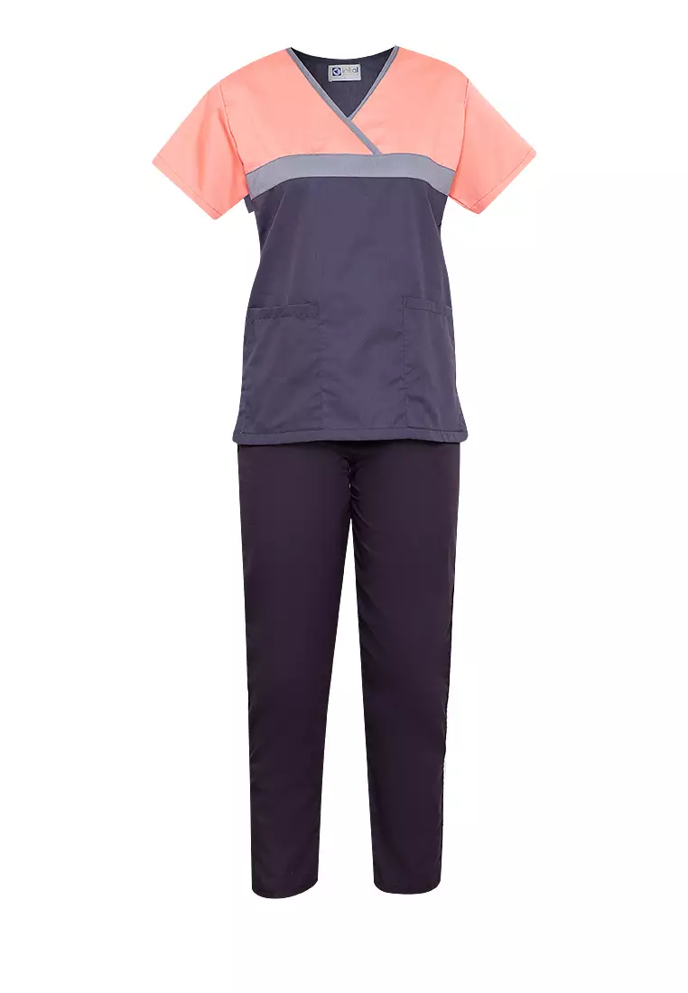 Buy INTAL GARMENTS Scrub Suit Medical Uniform 04 Overlap Tricolor ...