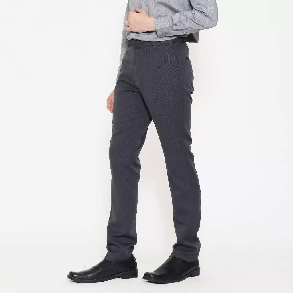Schoeller Celana Panjang Pria Slim Fit, Reguler Fit – Abu Hitam – TITAN-PL