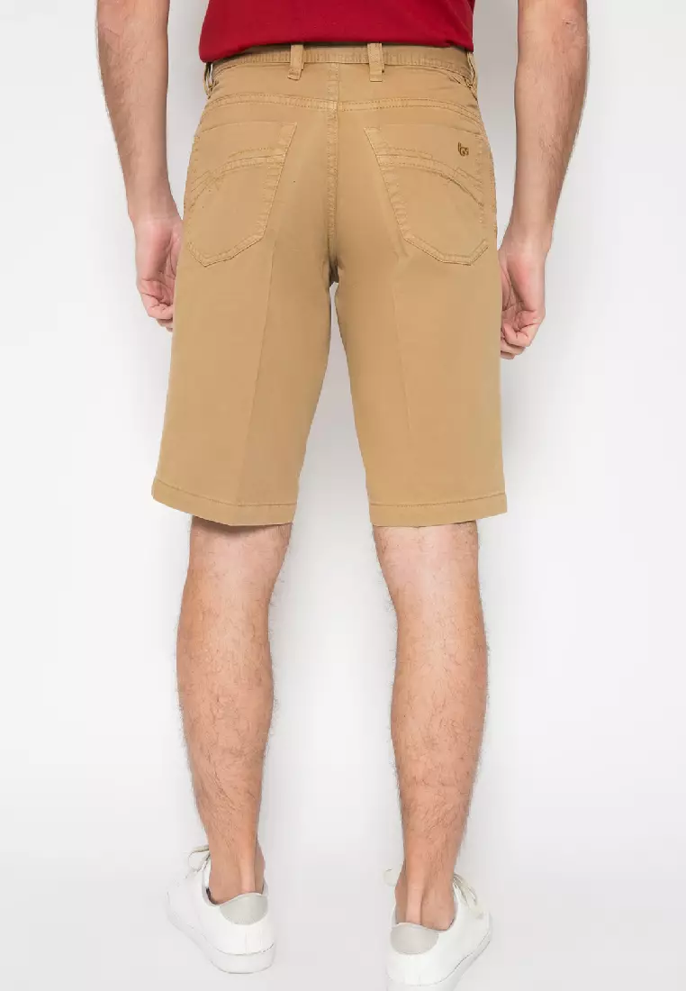 LGS - Celana Chinos Pendek Pria Warna Cream CSP.777P.002.917.C