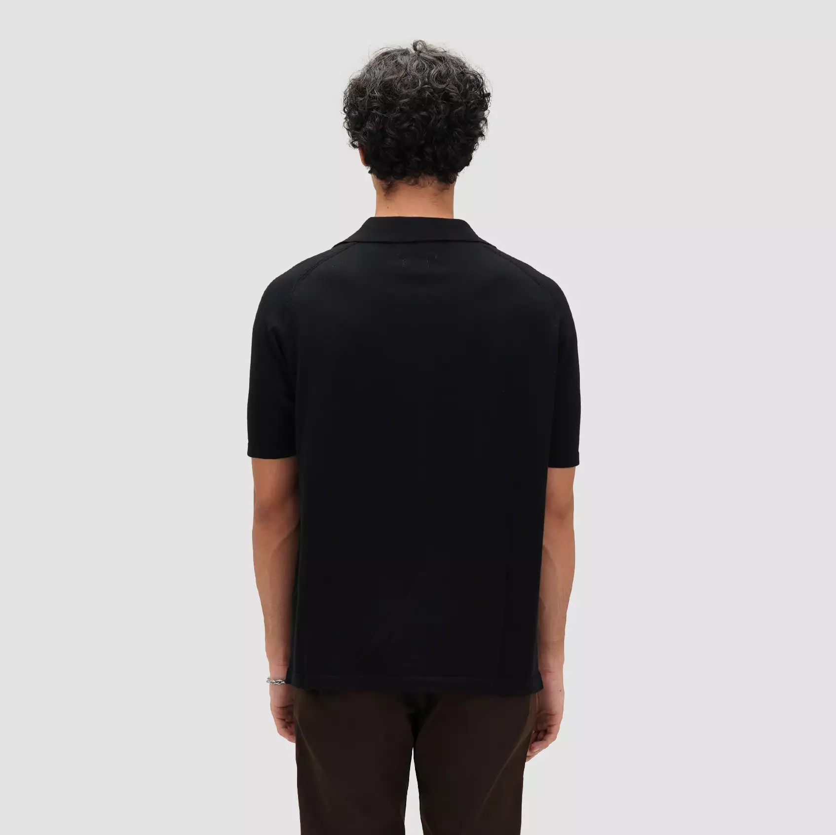 CELCIUS Relaxed Fit Kemeja Knit I31000421C Hitam