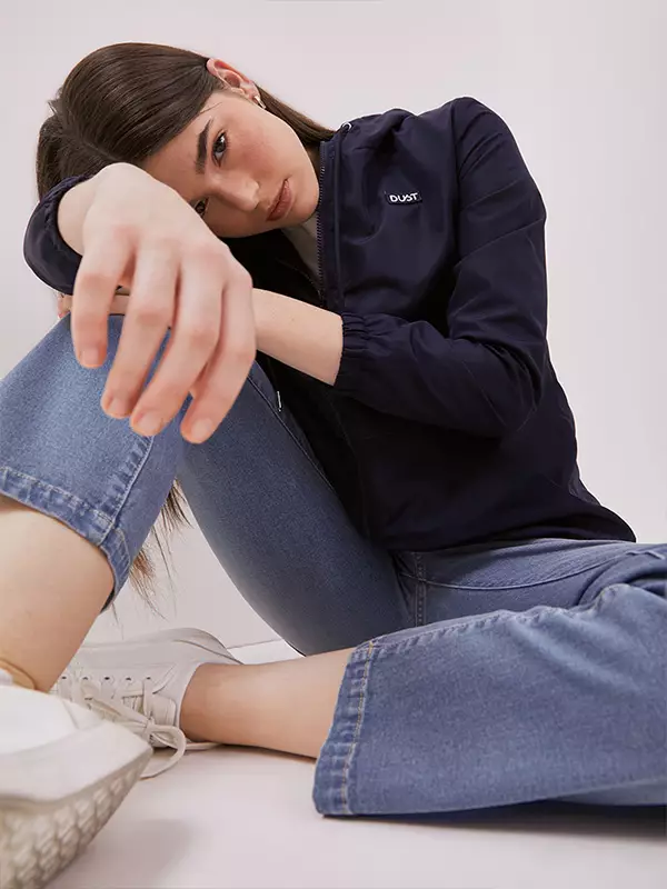 DUST Jaket Parasut Arla Navy (D.56173)