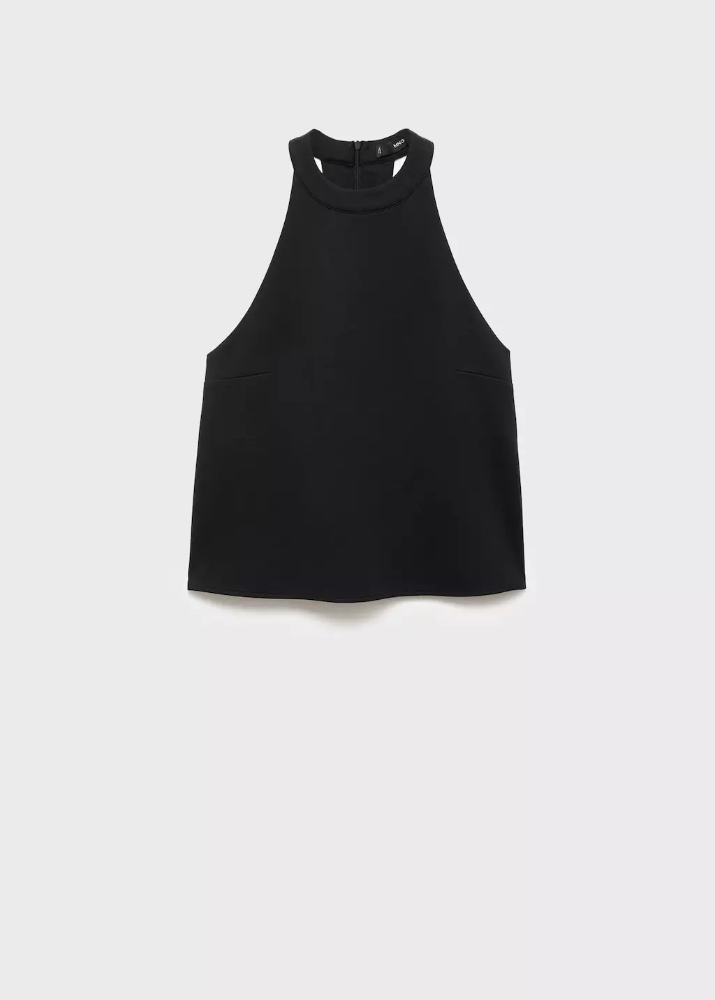 Atasan halter dengan low-cut back