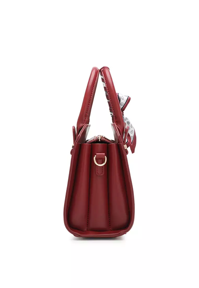 Women's Top Handle Bag / Sling Bag / Crossbody Bag - Red