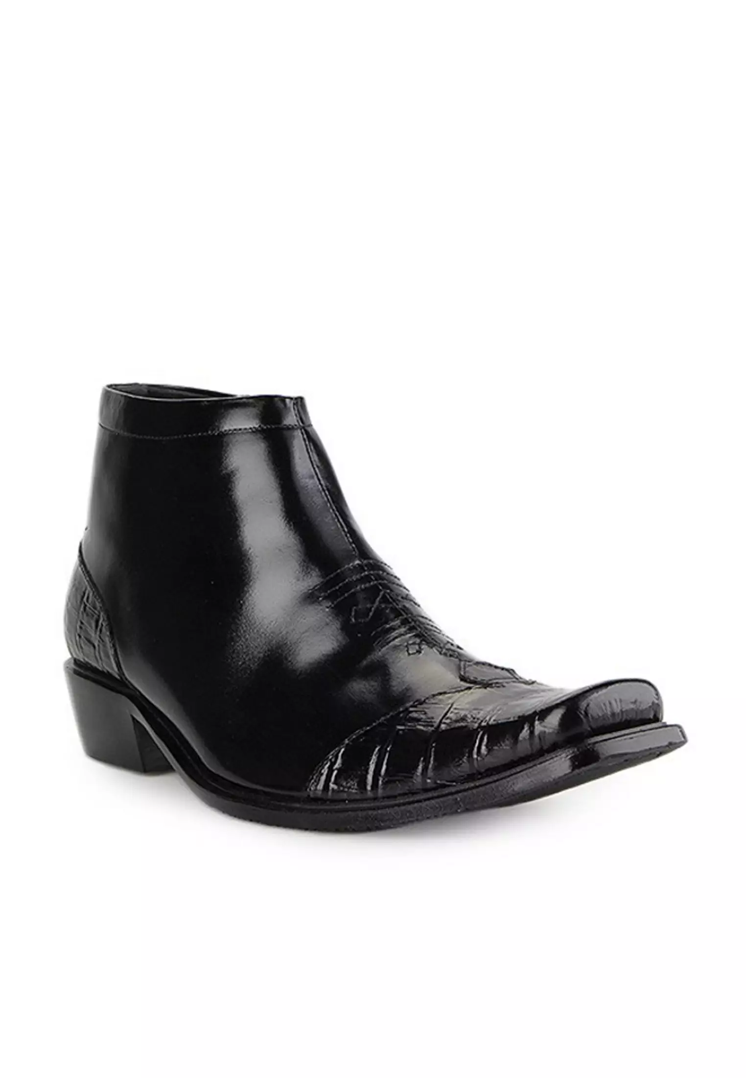 Michael Sepatu Boots Formal Pria Kulit Asli