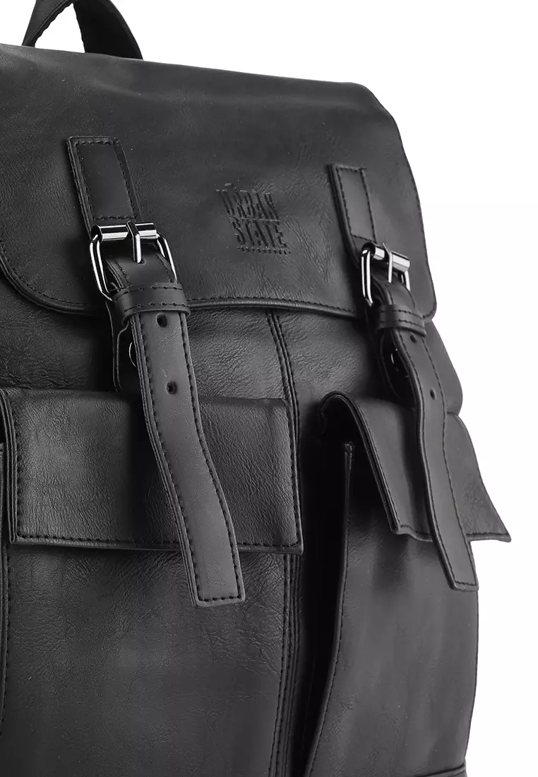 Distressed Leather Hitch Backpack