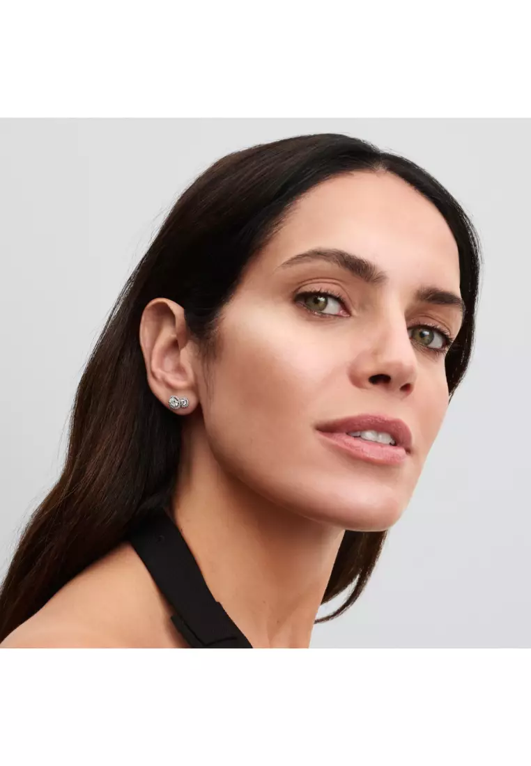 Embracing Halo Stud Earrings