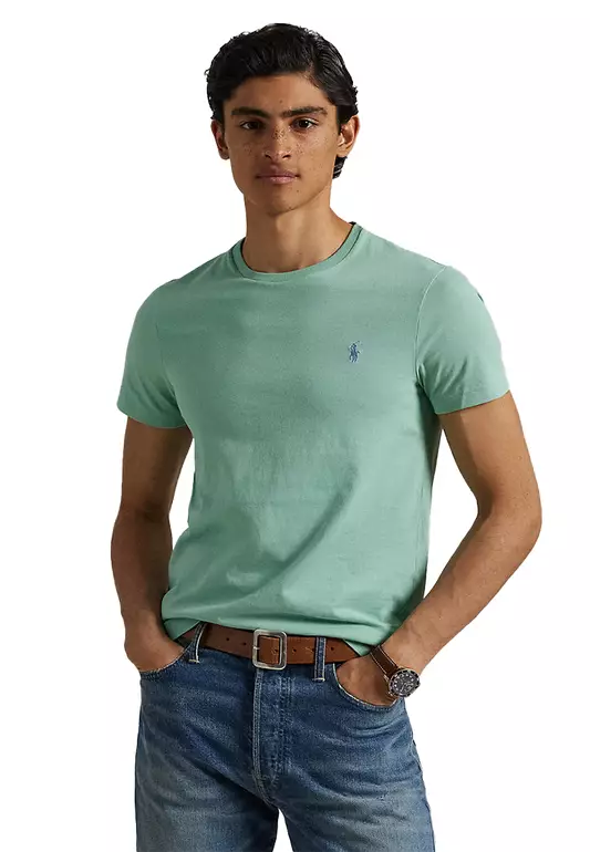 Custom Slim Fit Jersey Crewneck T-Shirt